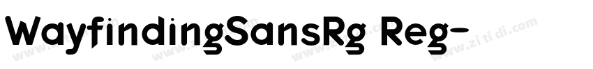 WayfindingSansRg Reg字体转换